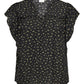 ONLY CARMAKOMA CARALBERTHE S/S V-NECK TOP AOP