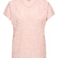 ONLY CARMAKOMA  CARLULU S/S V-NECK TOP BOX JRS