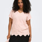 ONLY CARMAKOMA  CARLULU S/S V-NECK TOP BOX JRS