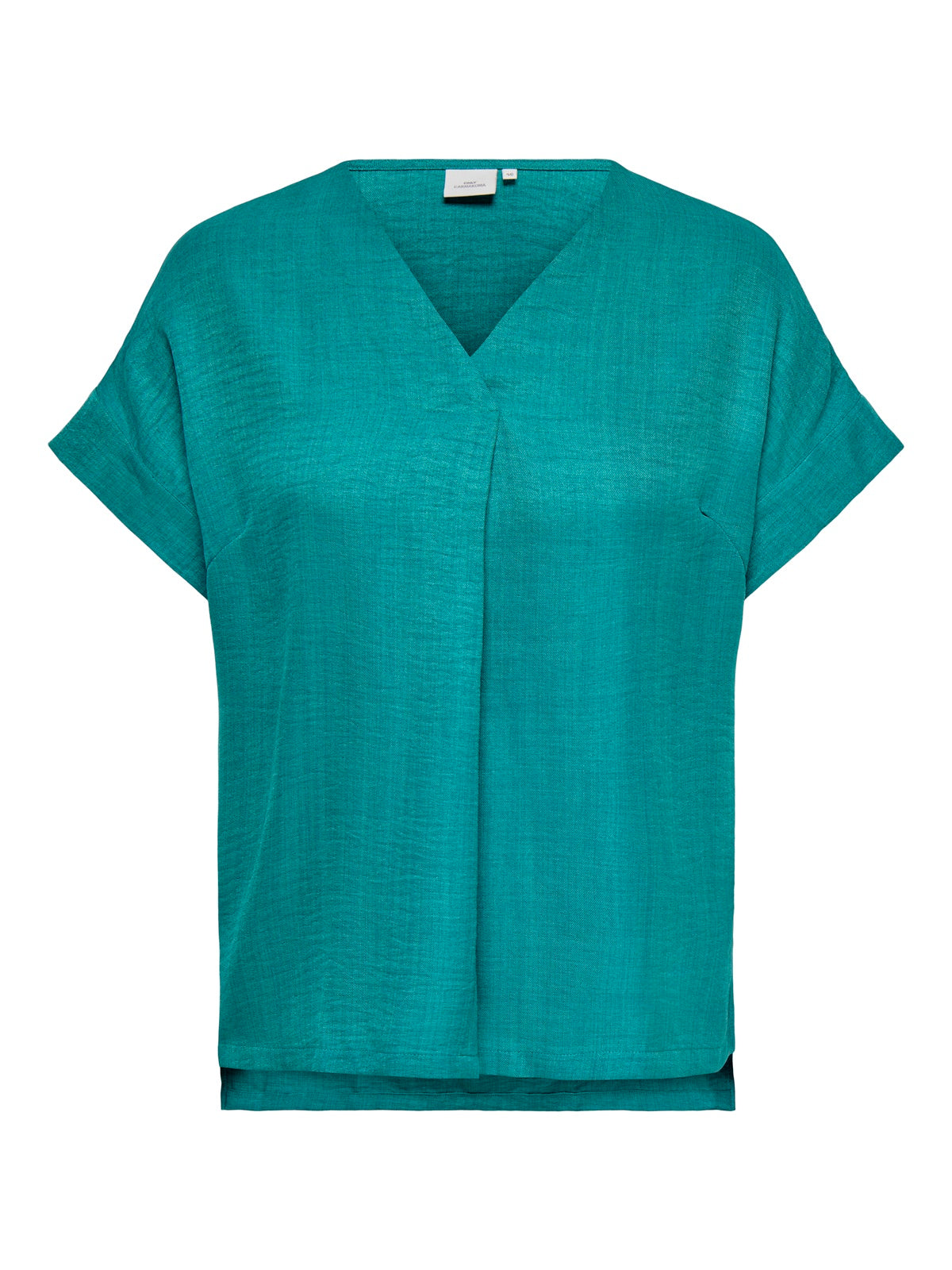 ONLY CARMAKOMA  CARBAY S/S V-NECK TOP WVN