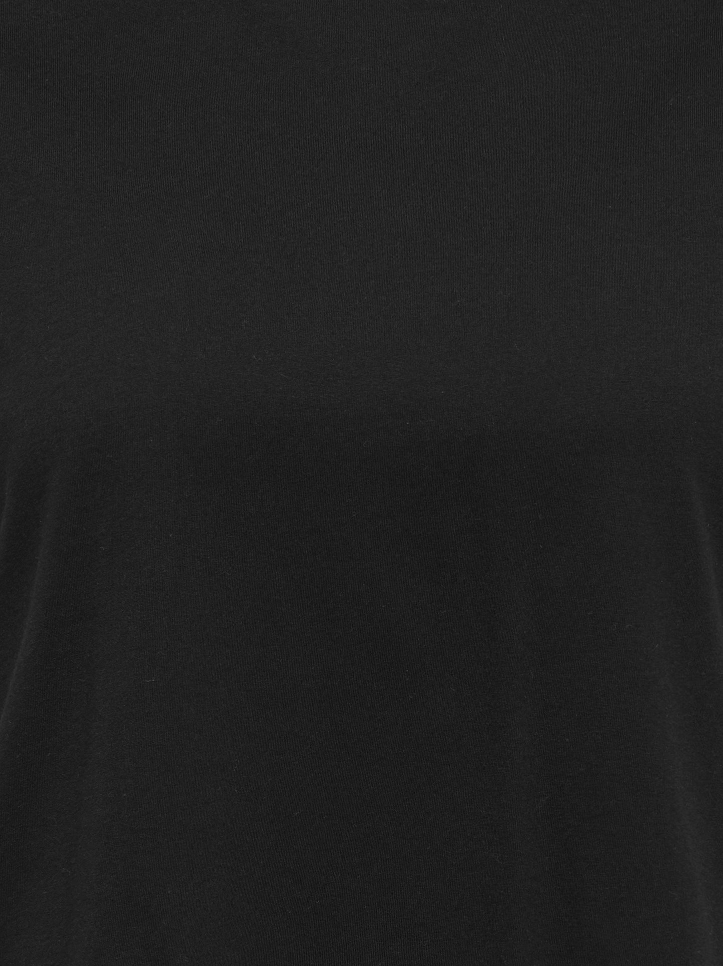 ONLY CARMAKOMA CARMACY S/S O-NECK MIX TOP JRS ZWART