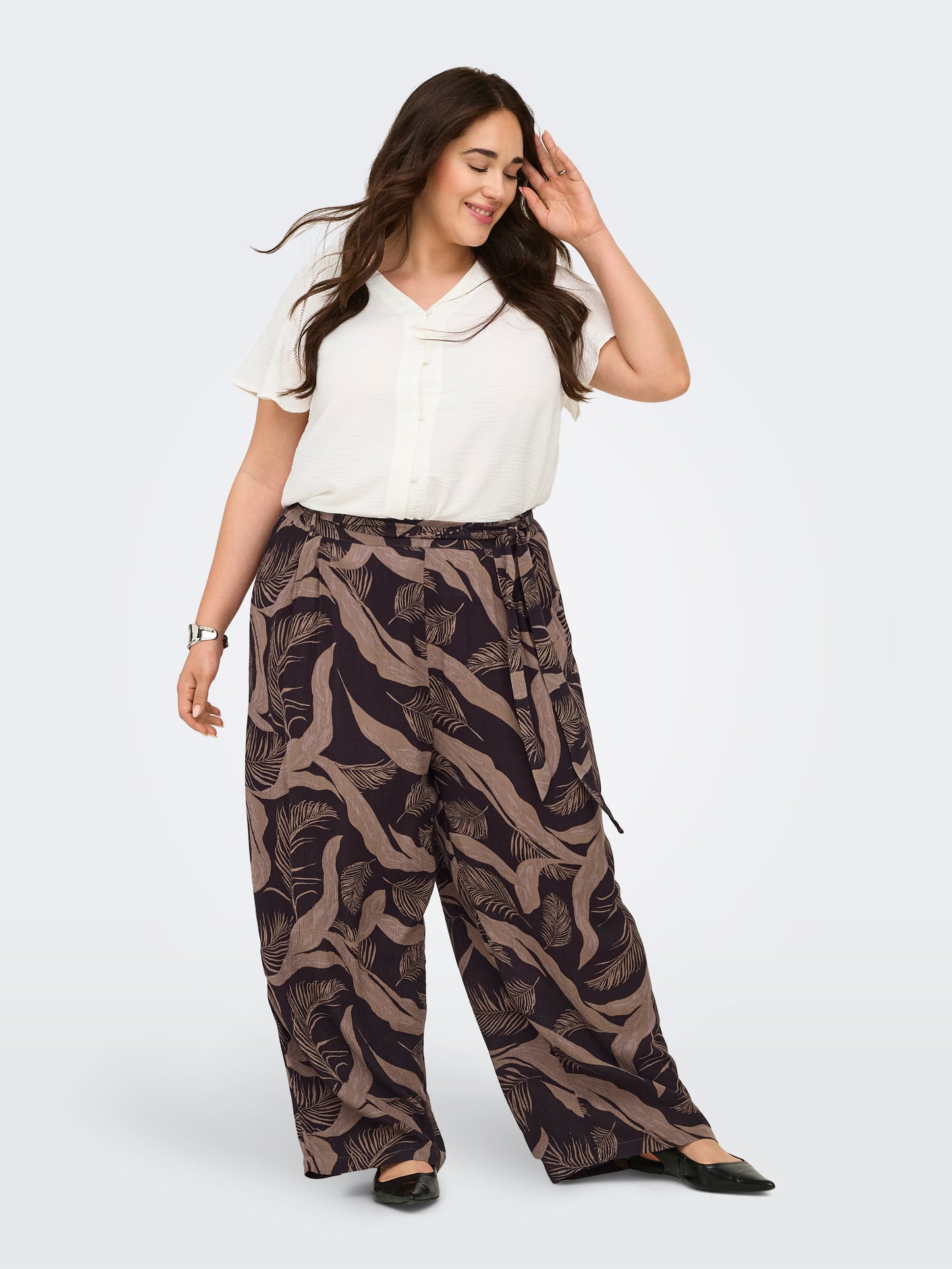ONLY CARMAKOMA  CARVILMA CULOTTE PANT AOP
