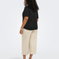 ONLY CARMAKOMA  CARCORAL S/S V-NECK TEE JRS ZWART