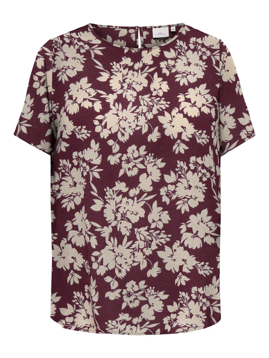 Only Carmakoma  CARVICA LIFE SS TOP WVN NOOS FIG/SUNSET