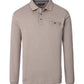 Casa Moda patterned polo shirt 1/1 sleeve plaza taupe