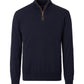 Casa Moda zip pullover troyer plain sky captain