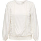 ONLY CARMAKOMA CARTILO L/S O-NECK TOP WVN