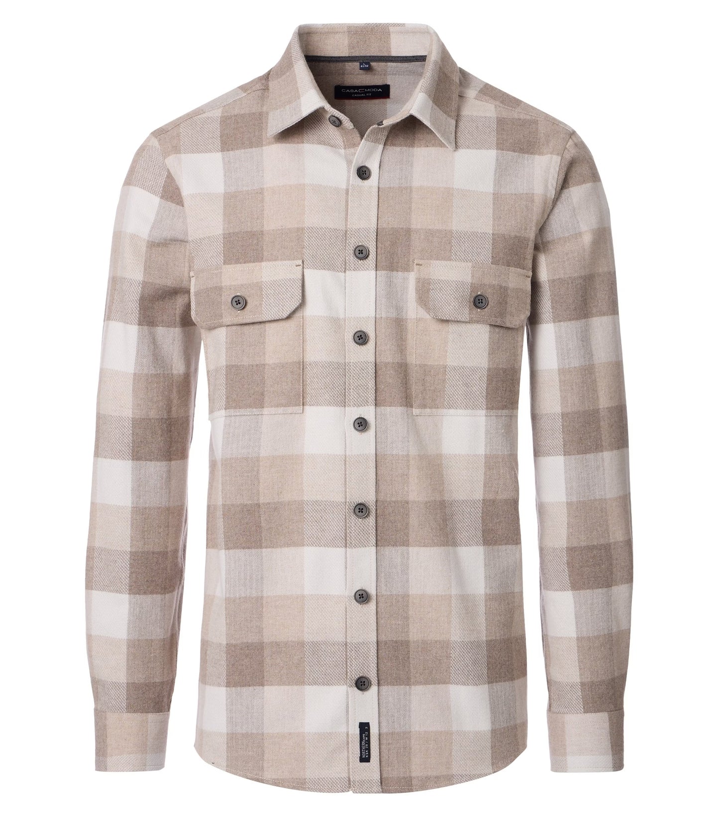 Casa Moda overshirt Kent Casual Fit beige