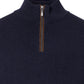 Casa Moda zip pullover troyer plain sky captain