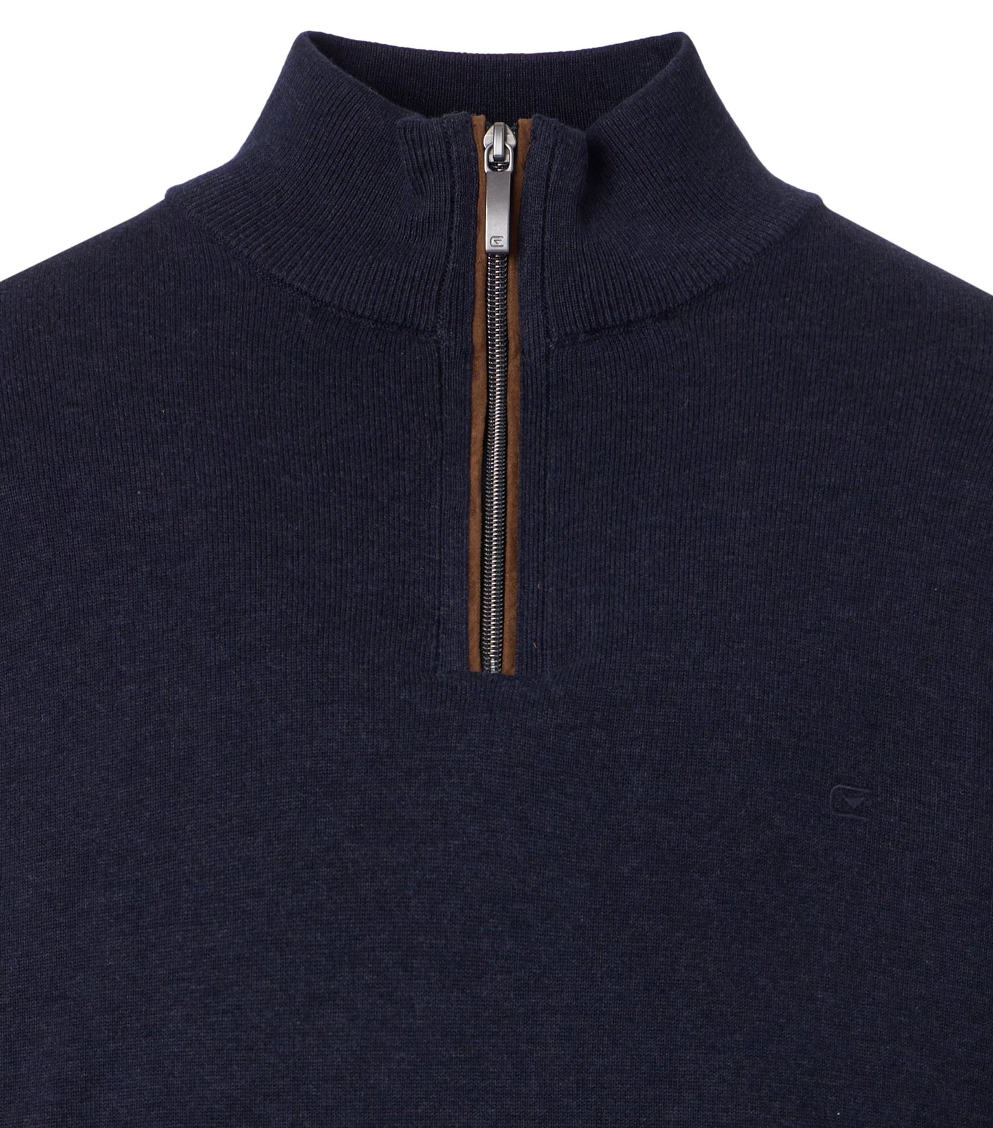 Casa Moda zip pullover troyer plain sky captain