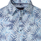 Casa Moda overhemd blauw palmbladeren