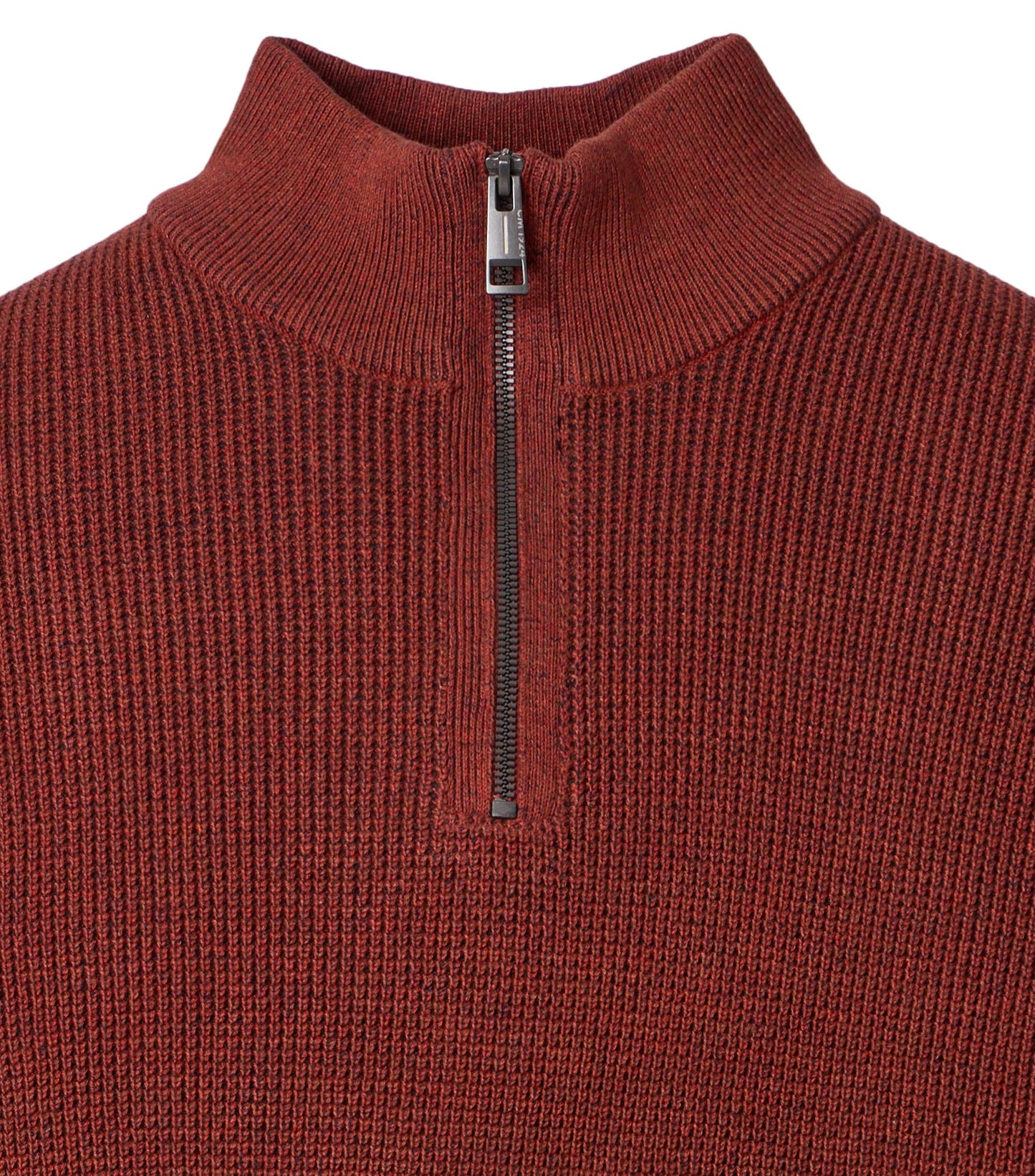 Casa Moda schipperstrui rits bruin/oranje