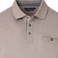 Casa Moda patterned polo shirt 1/1 sleeve plaza taupe