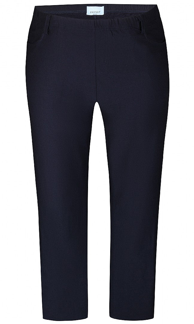 Zhenzi Twist fit broek navy/donkerblauw