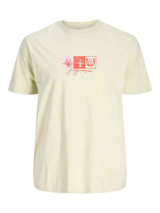 JACK&JONES  JORCANGGU FRONT TEE SS CREW