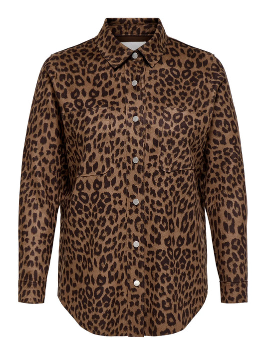 ONLY CARMAKOMA CARTIKI LIFE FAUXSUEDE AOP JACKET OTW