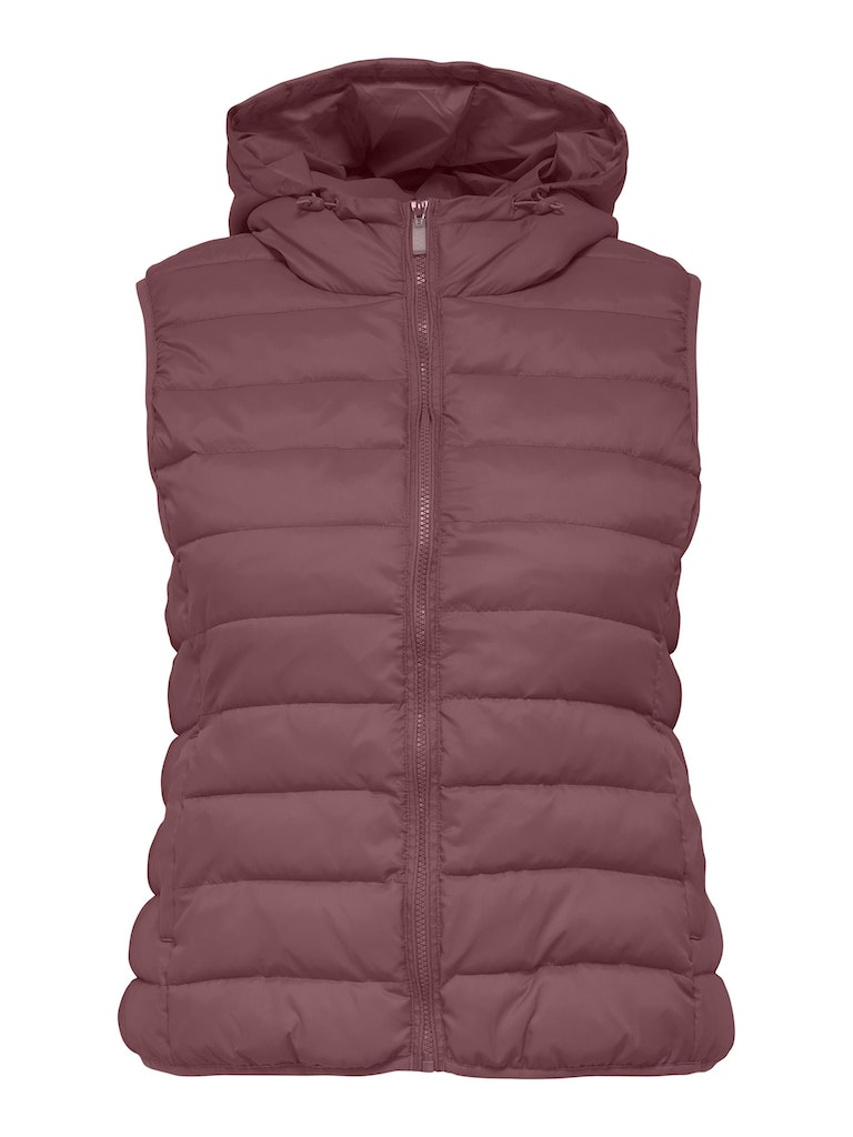Only carmakoma CARNEW TAHOE HOOD WAISTCOAT OTW NOOS Rose brown
