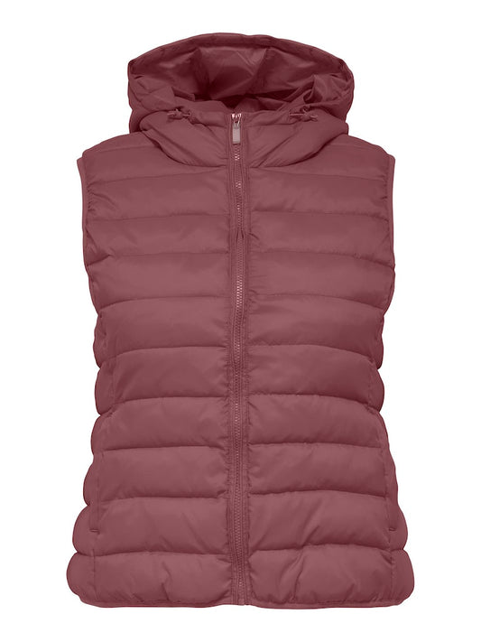 Only carmakoma CARNEW TAHOE HOOD WAISTCOAT OTW NOOS Rose brown