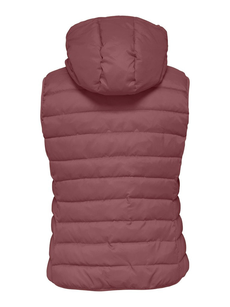Only carmakoma CARNEW TAHOE HOOD WAISTCOAT OTW NOOS Rose brown