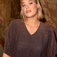 Ciso top copper lurex