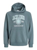 JACK&JONES  JJMAKO SWEAT HOOD KLeur  Stormy Weather
