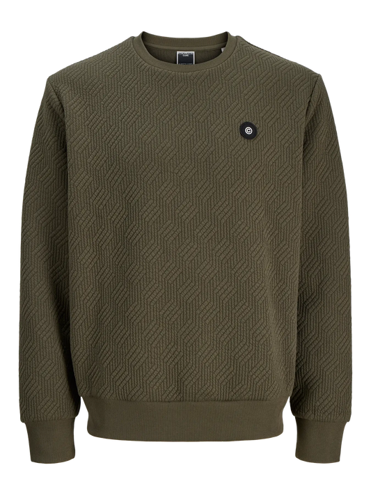 JCOGEO SWEAT CREW NECK SMU PLS GROEN