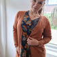 STUDIO Birgitte jurk blauw/oranje