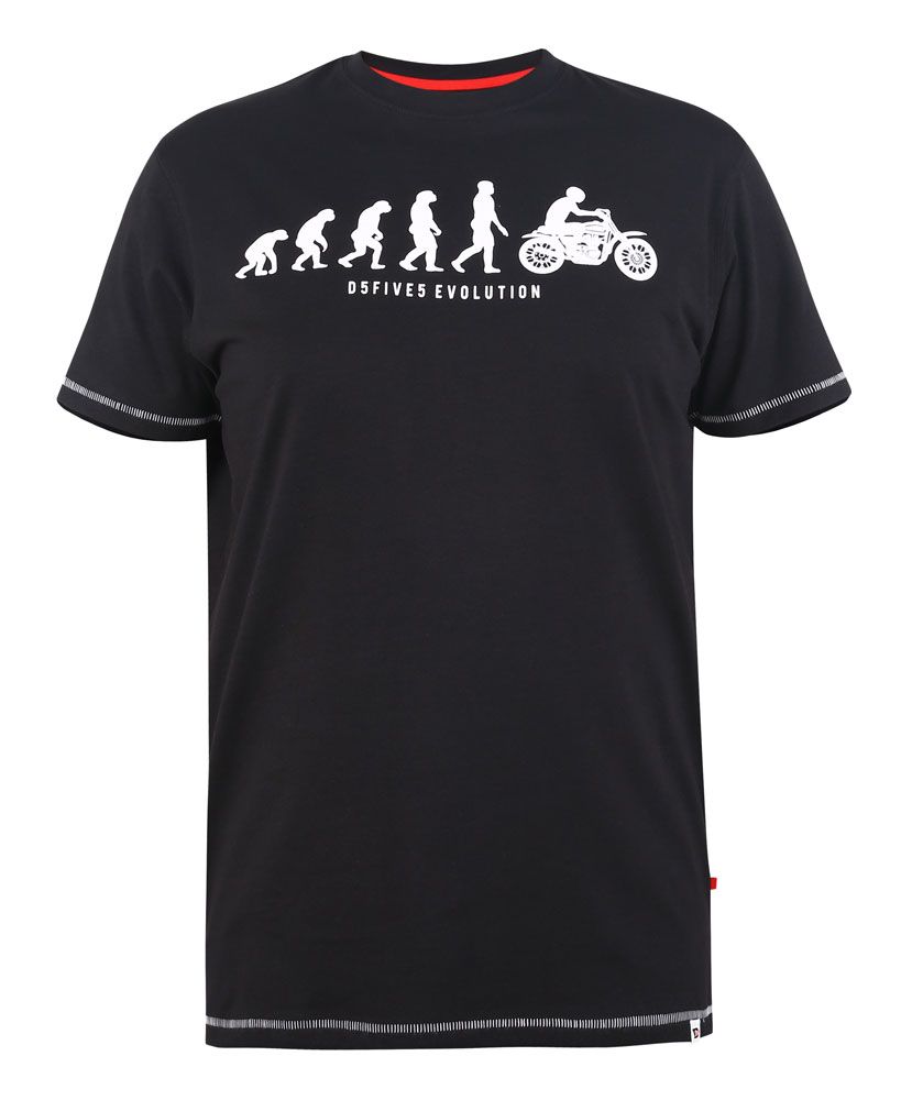 Duke 555 T-Shirt met print evolution