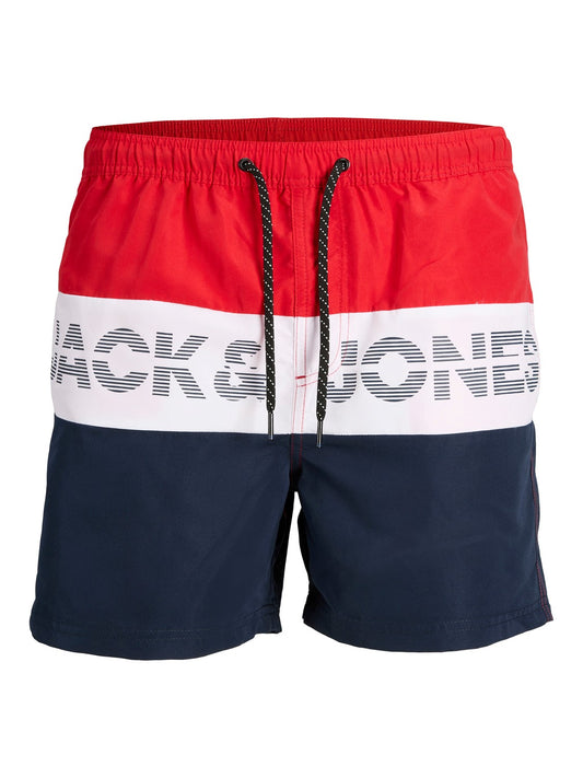 Jack & Jones JJSwim Zwembroek Rood/blauw